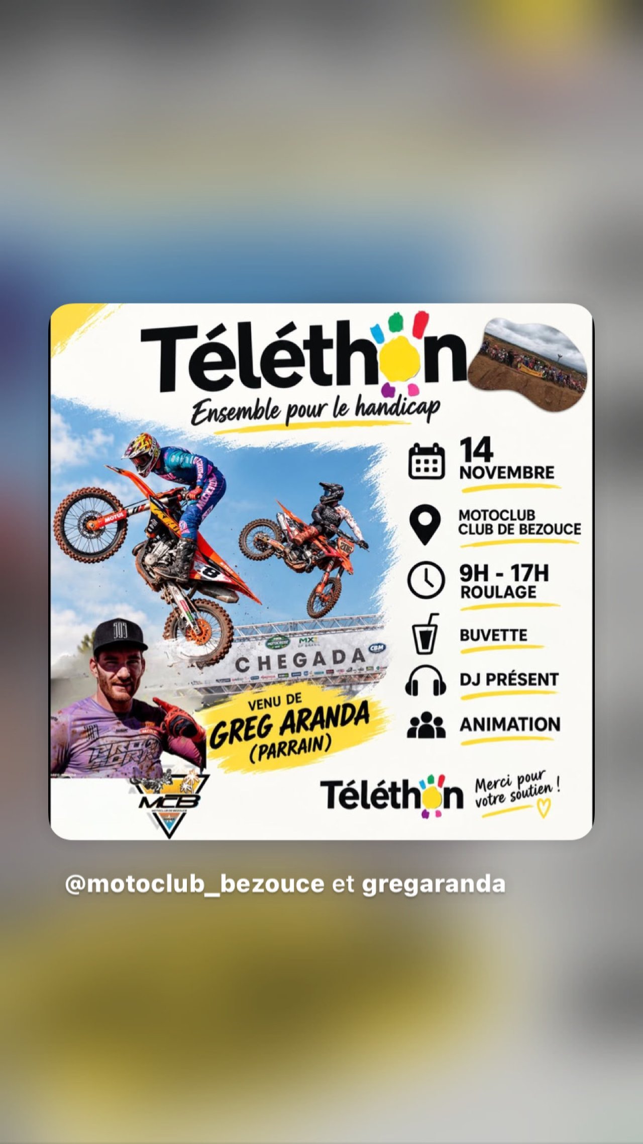 TELETHON 2026 PISTE SX · MC BEZOUCE